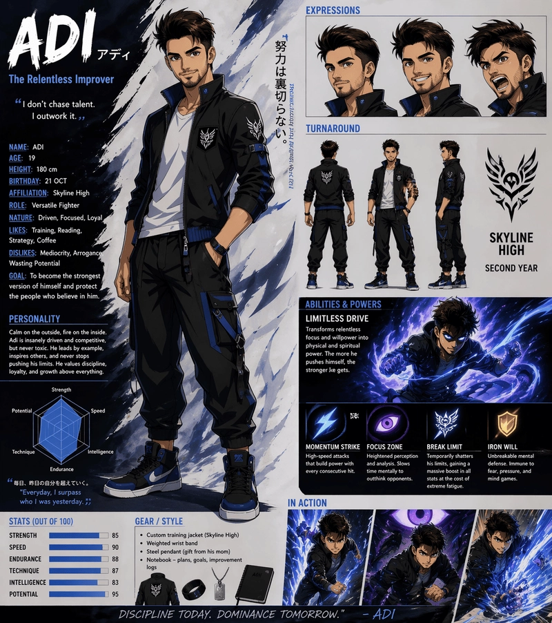 Shonen-Style Anime Character