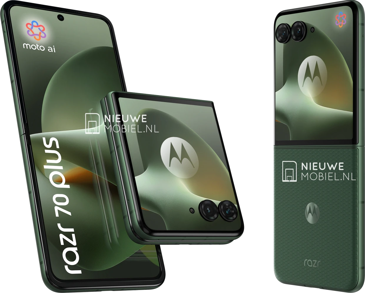摩托罗拉 razr 70+ 折叠手机渲染图曝光:欧规续航逼近 49 小时