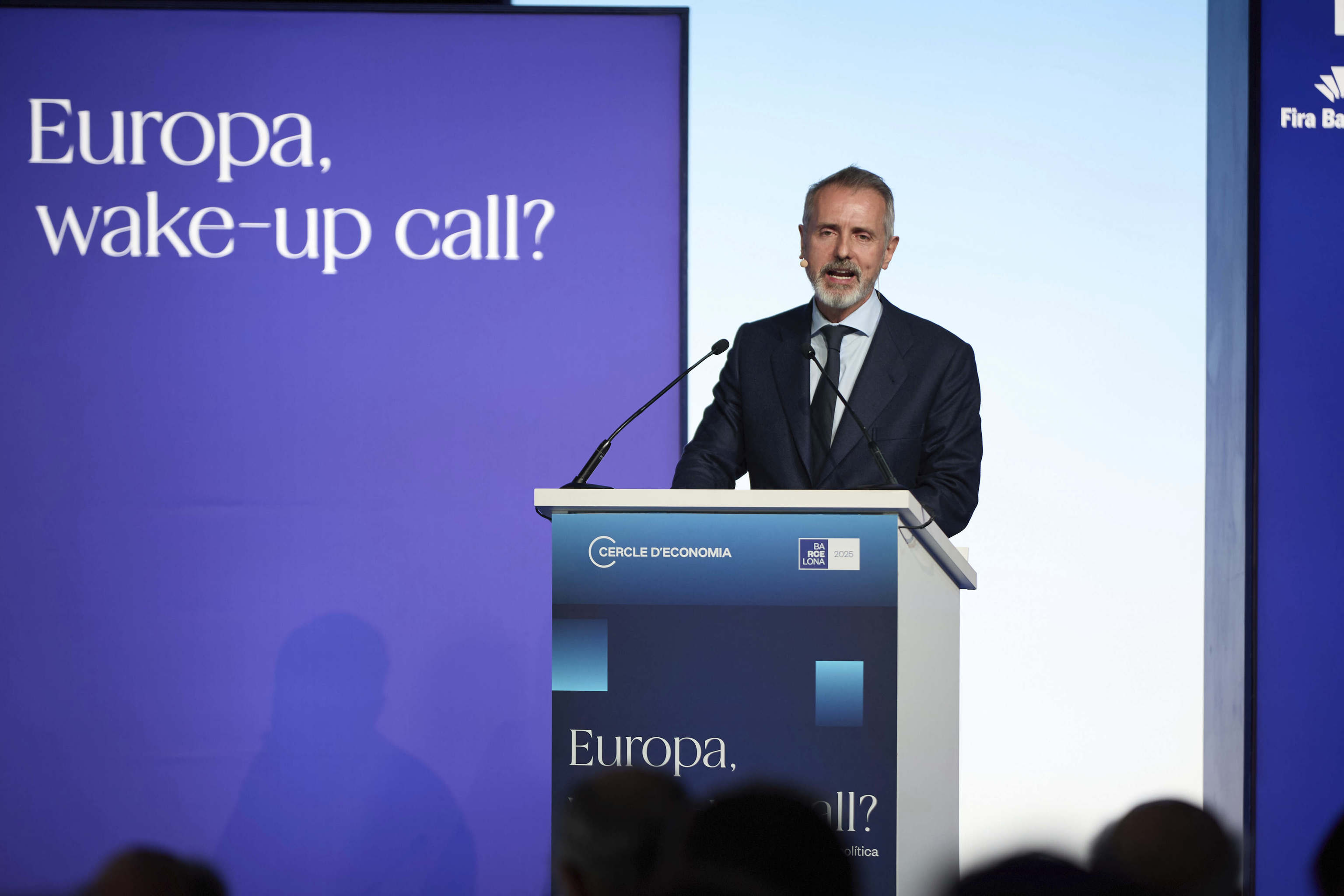 El presidente de Telef�nica, Marc Murtra, en un evento en Barcelona