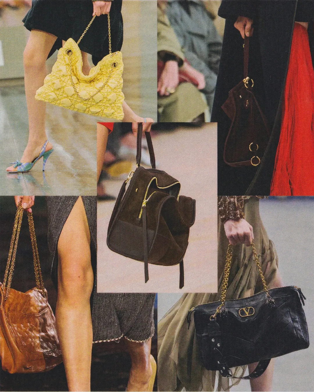 Image may contain Accessories Bag Handbag Purse Clothing Footwear High Heel Shoe Person and Adult