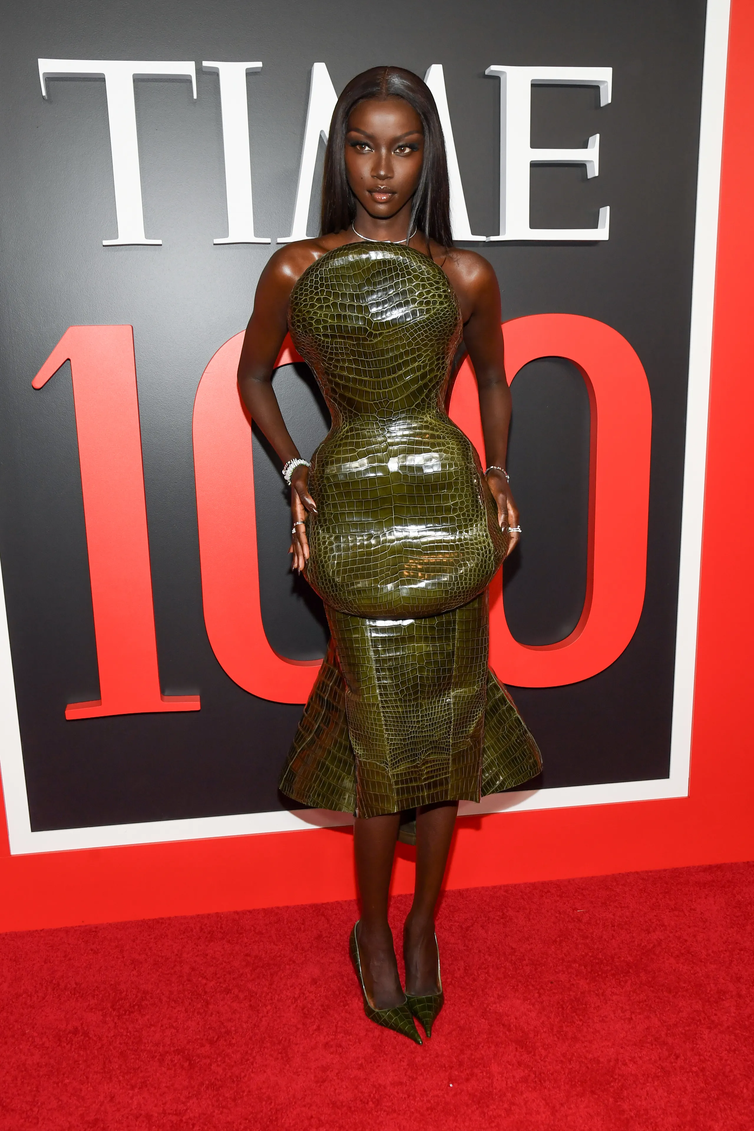 Anok Yai at The 2026 TIME100 Gala held at Jazz at Lincoln Center on April 23 2026 in New York New York.