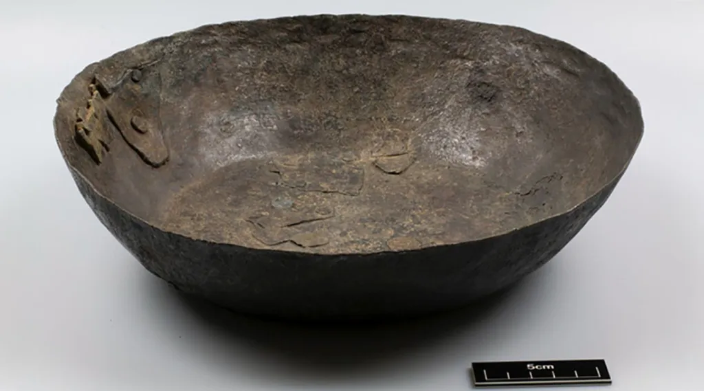 Cazuela de hierro del siglo X, Coppergate, York.