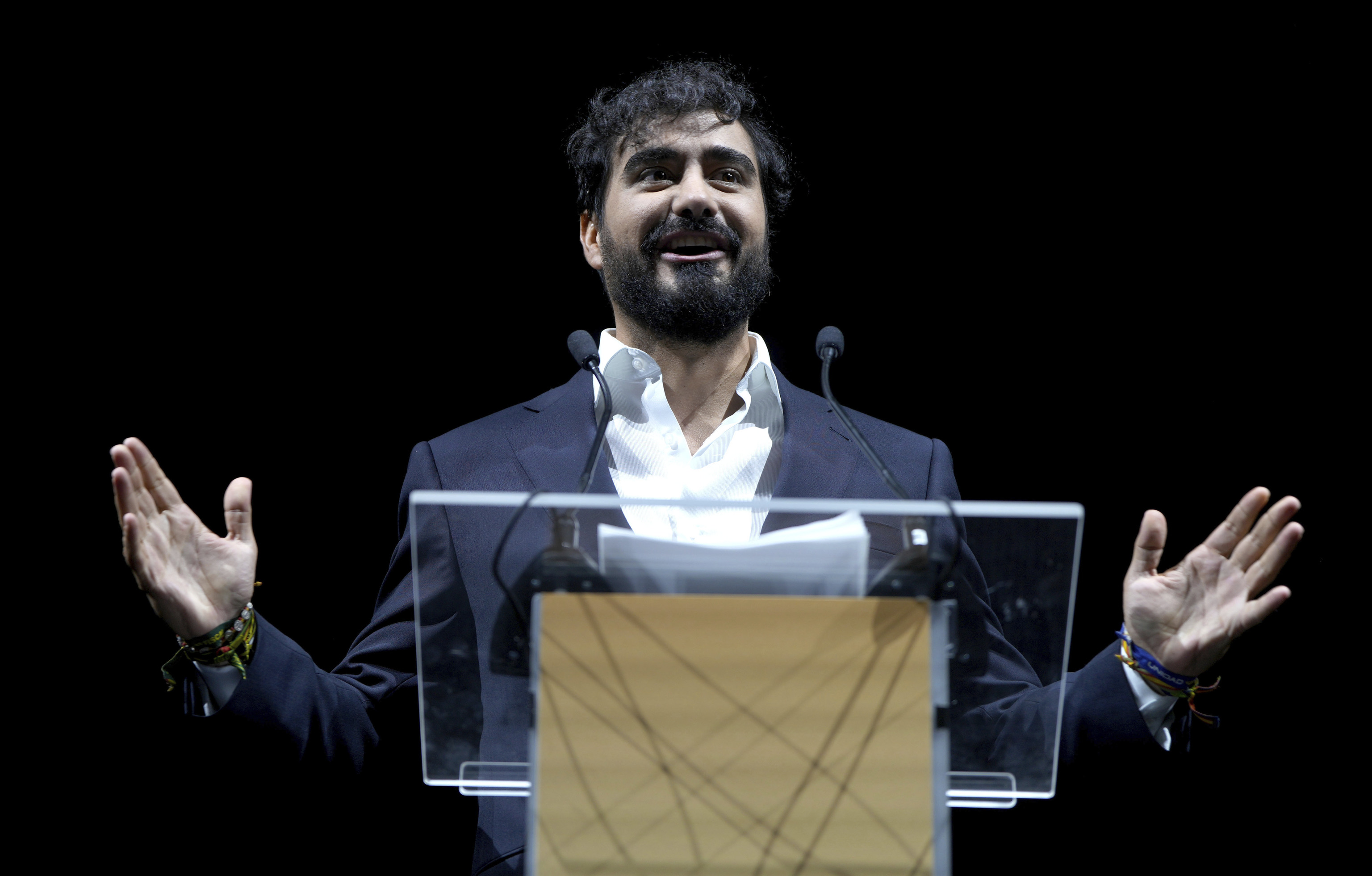 El l�der de Se acab� La Fiesta, Lu�s P�rez 'Alvise'.