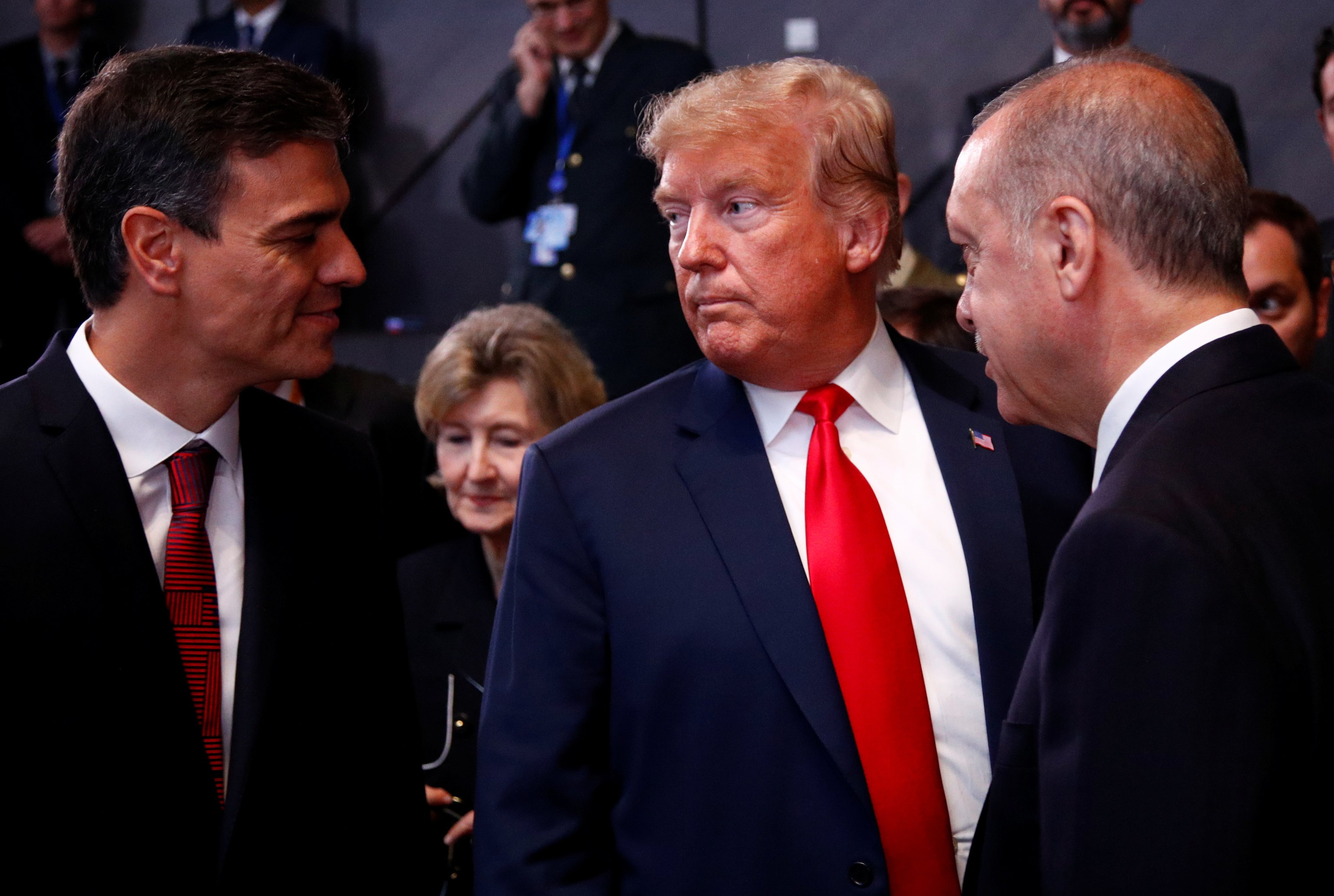 Pedro S�nchez y Donald Trump en julio de 2018