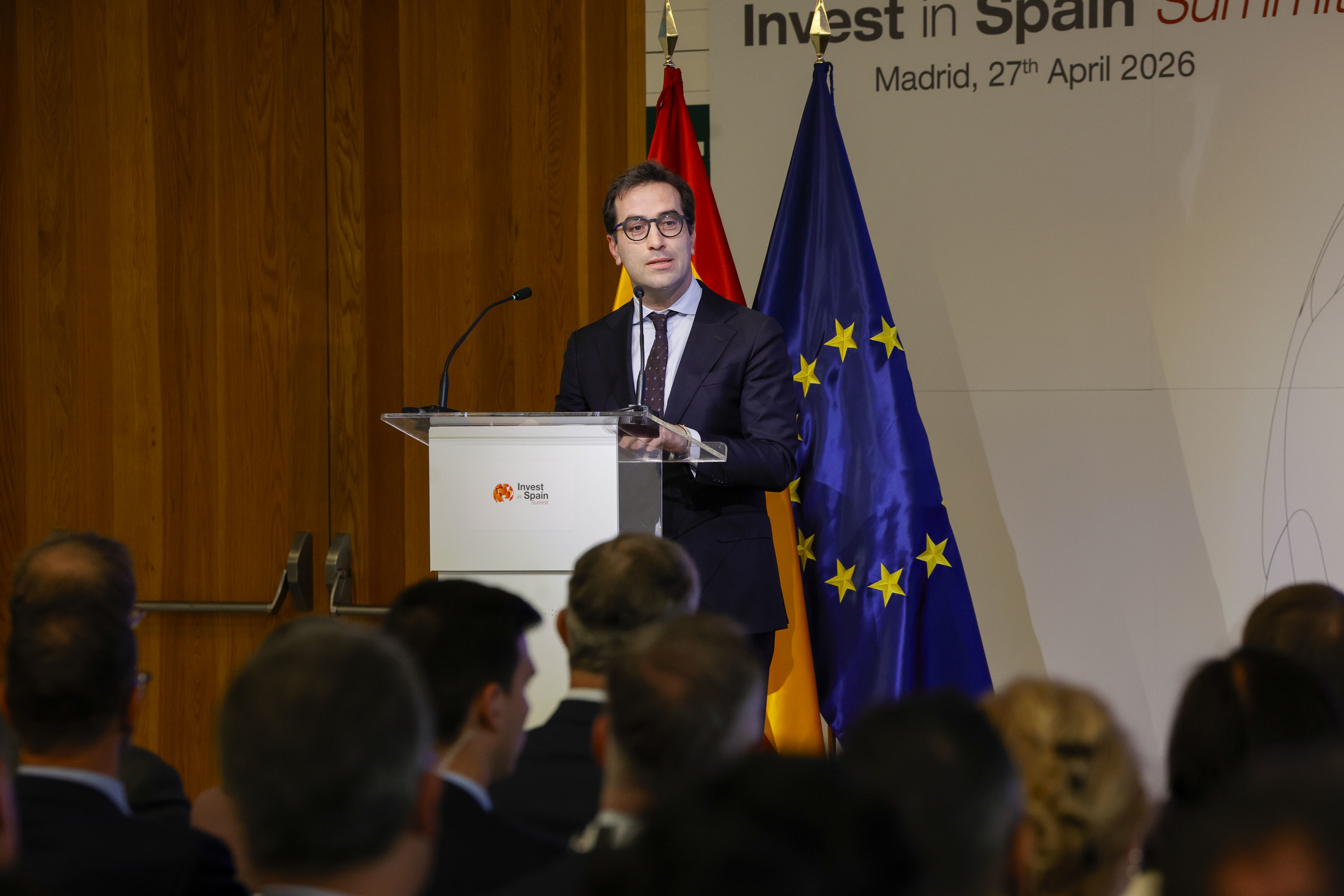 El vicepresidente primero del Gobierno, Carlos Cuerpo, el pasado lunes en 'Invest in Spain'