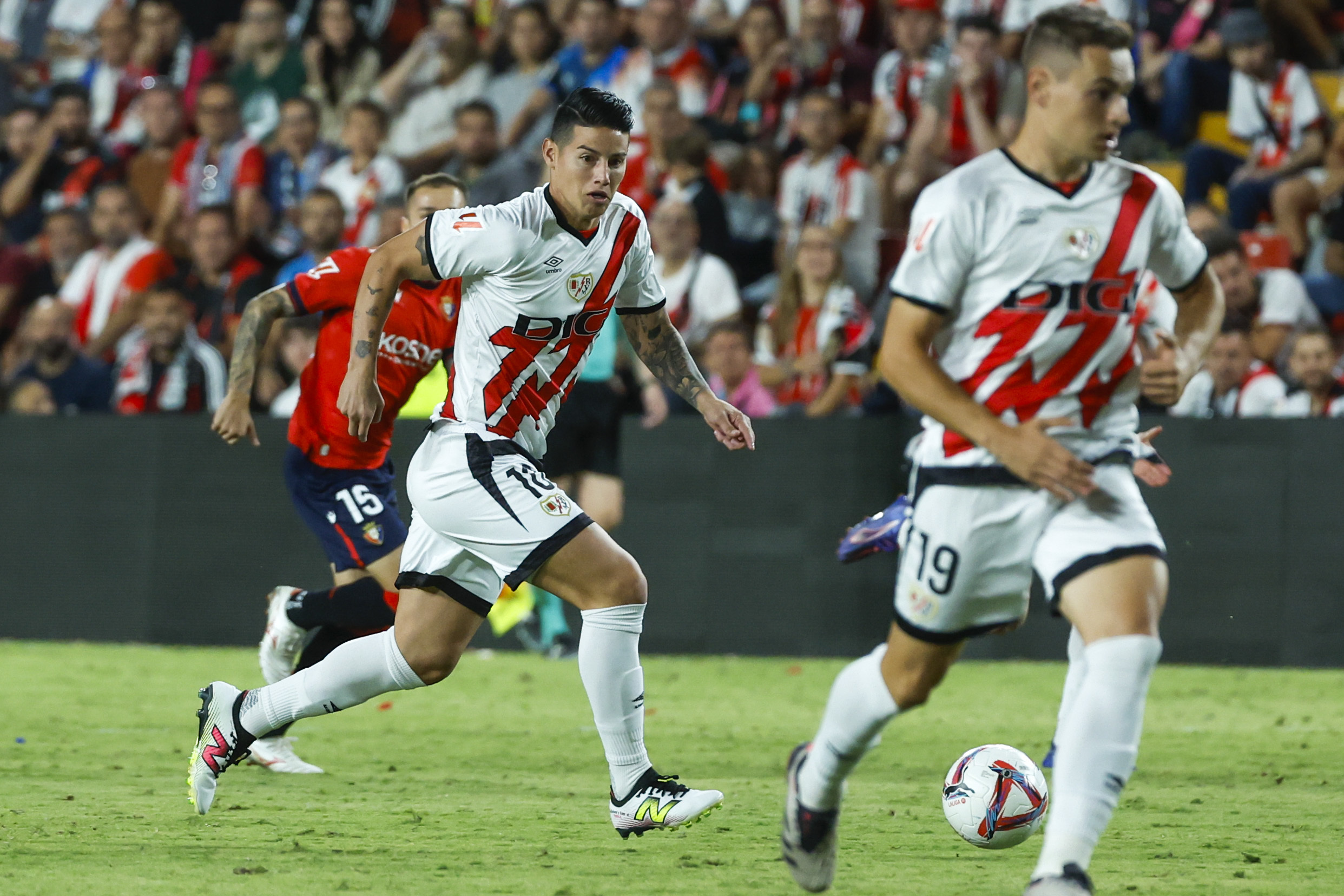 James Rodr�guez, durante un partido con el Rayo la temporada pasada.