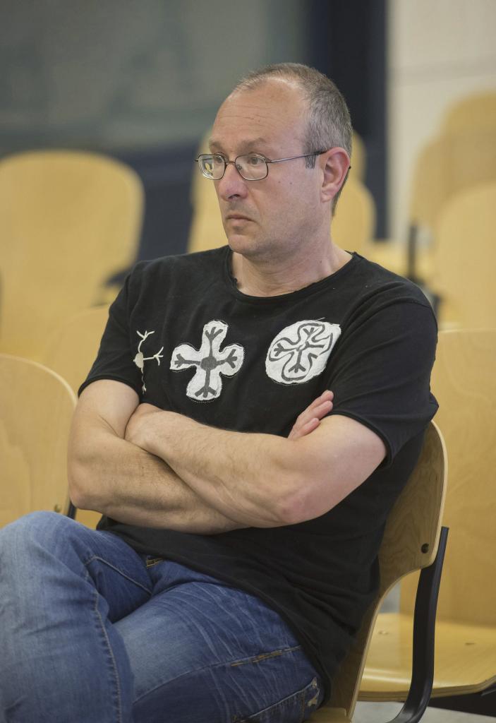 El etarra Juan Ram�n Carasatorre Aldaz, durante un juicio en la Audiencia Nacional.