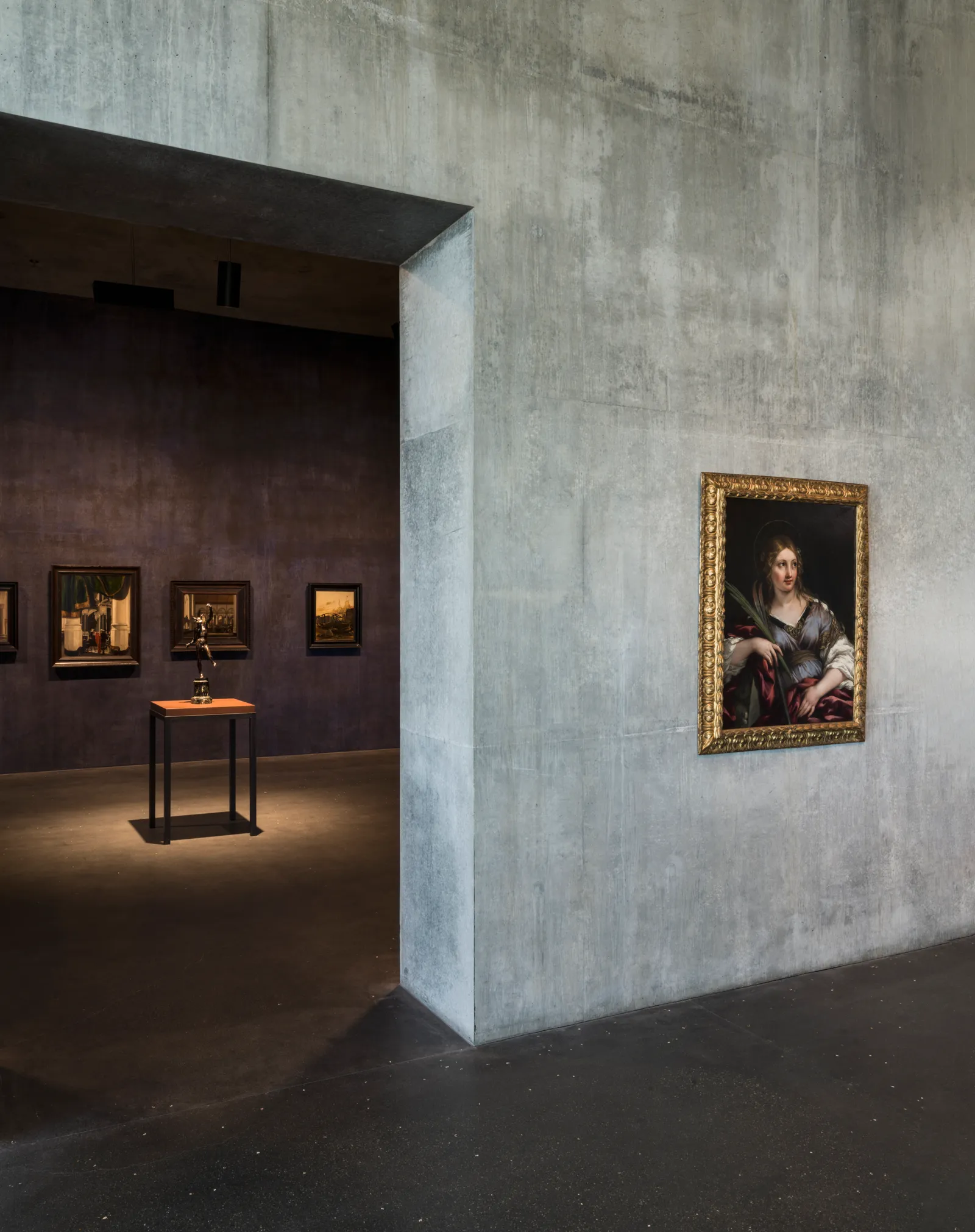 Image may contain Bernardino Luini Adult Person Art Painting Indoors Architecture Building and Museum