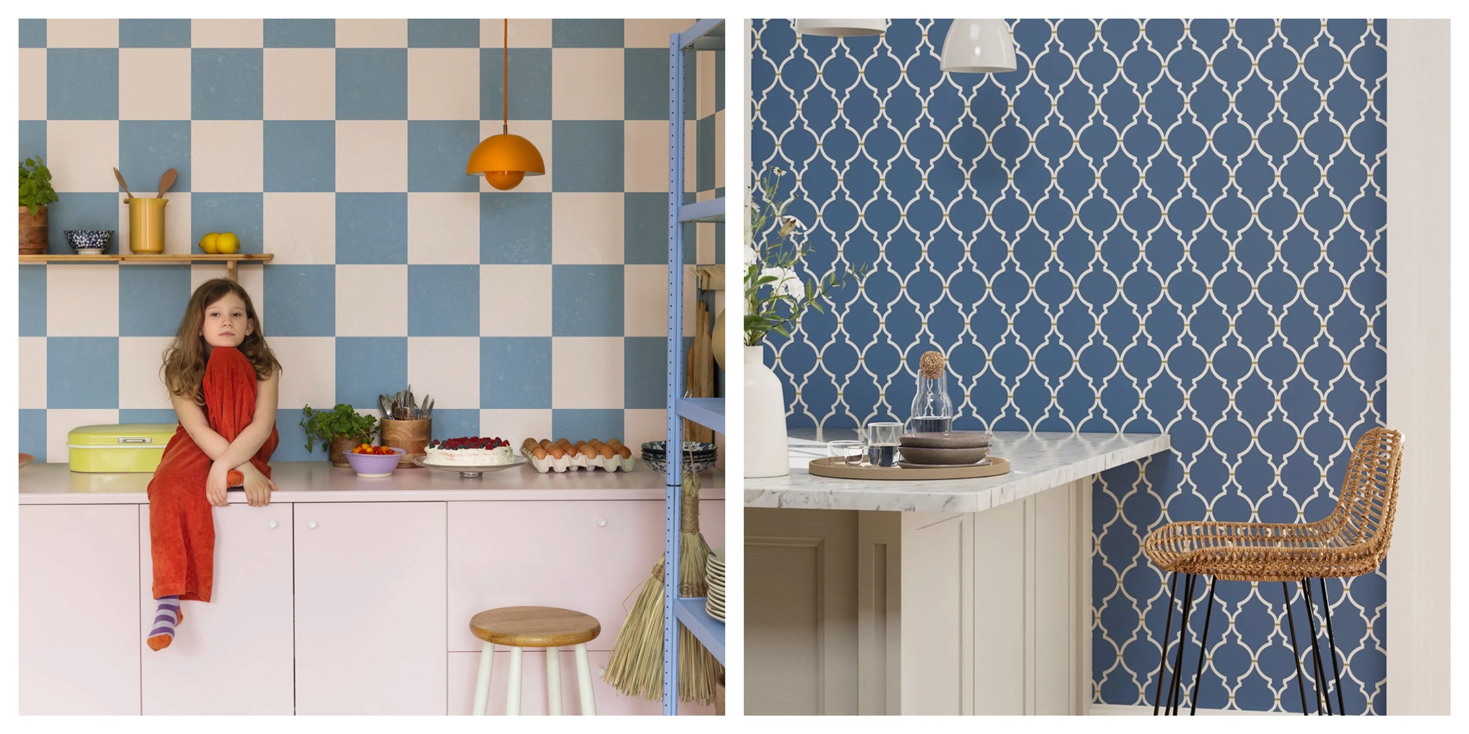 Modelos 'Rebel Walls' y 'Empire Trellis', que imitan el azulejo.