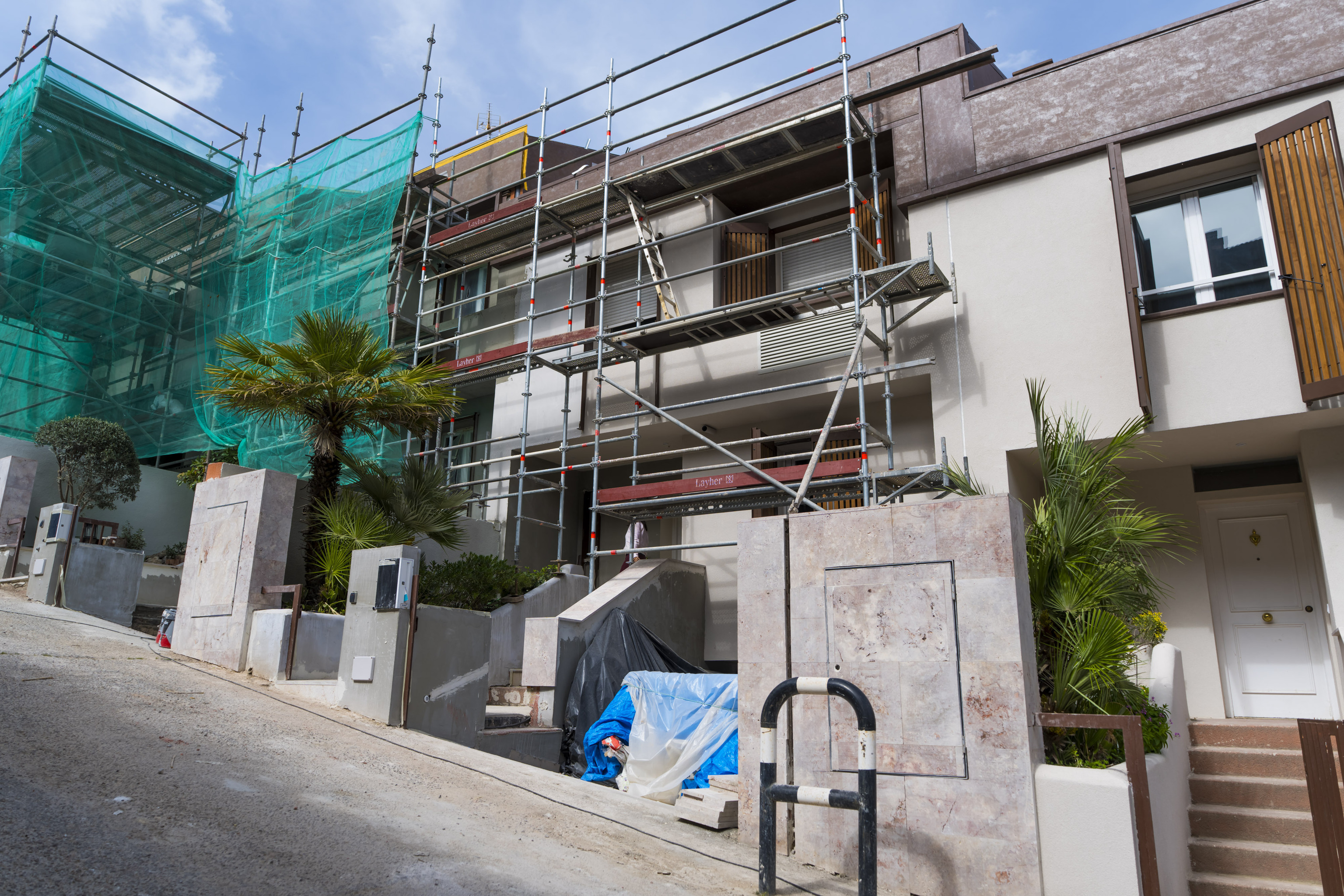 La obra que est�n haciendo en todo el barrio donde reside Gavin Bonnar