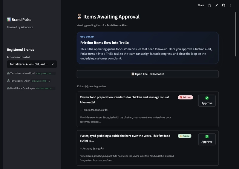 Streamlit Pending Review