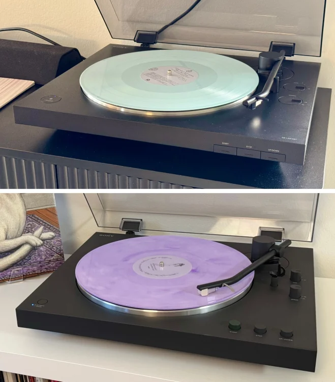 the Sony PS-LX310BT and the Sony PS-LX3BT