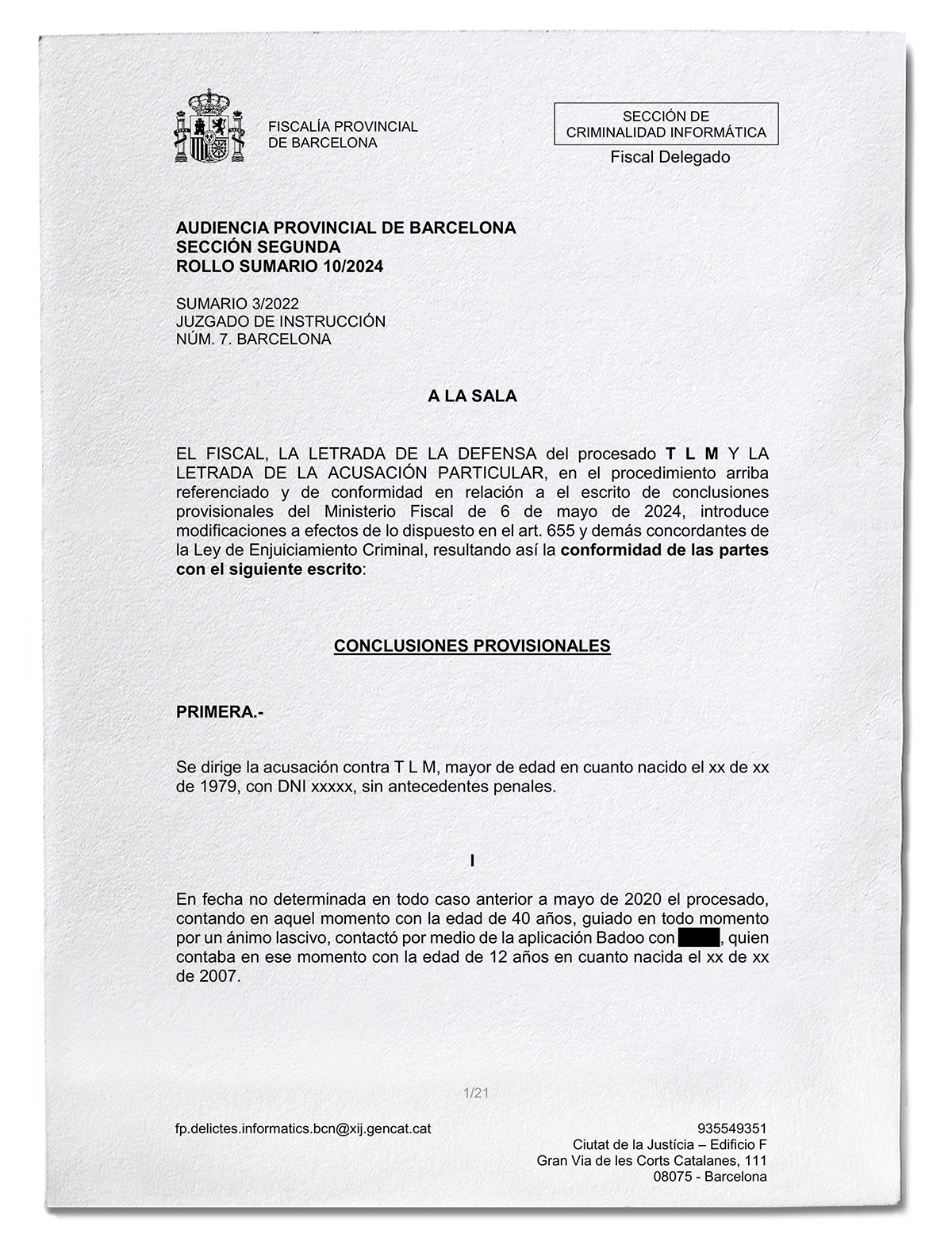 Las 21 p�ginas del acuerdo de �conformidad� de Fiscal�a son un relato detallado de los cr�menes cometidos por Te�filo Lape�a.