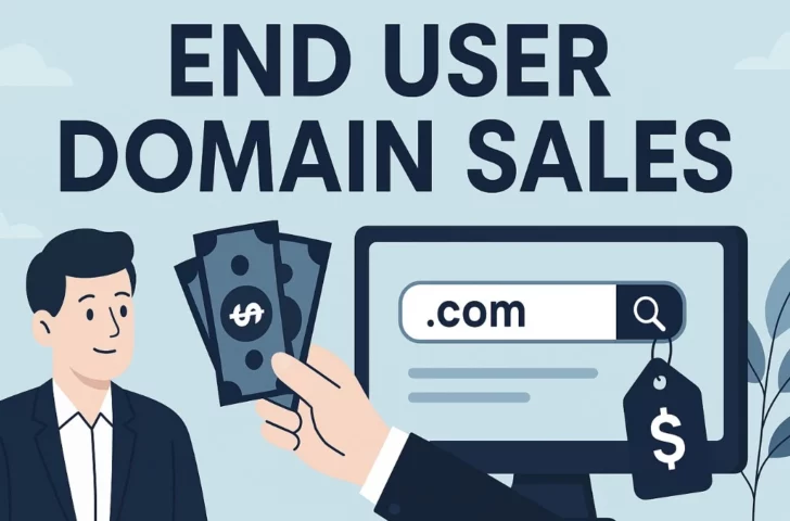 End user domain sales graphic