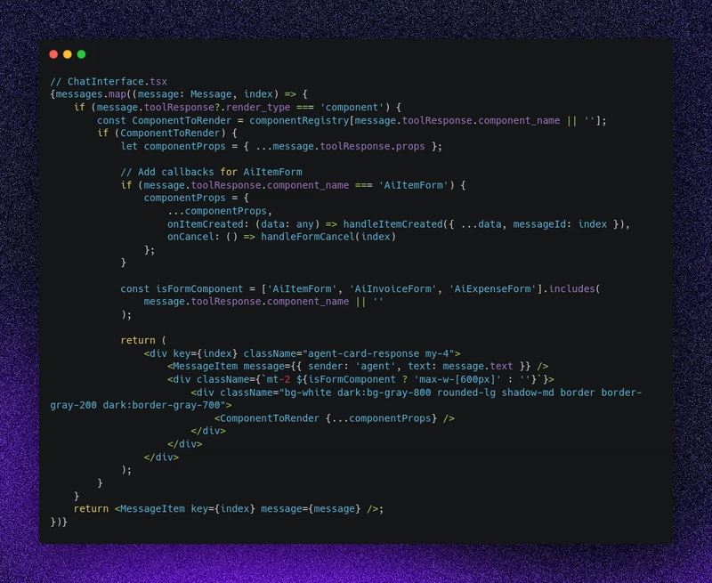 generative chat ui