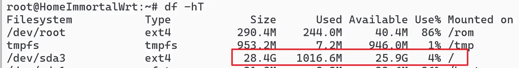 新的根分区大小28.4G.webp