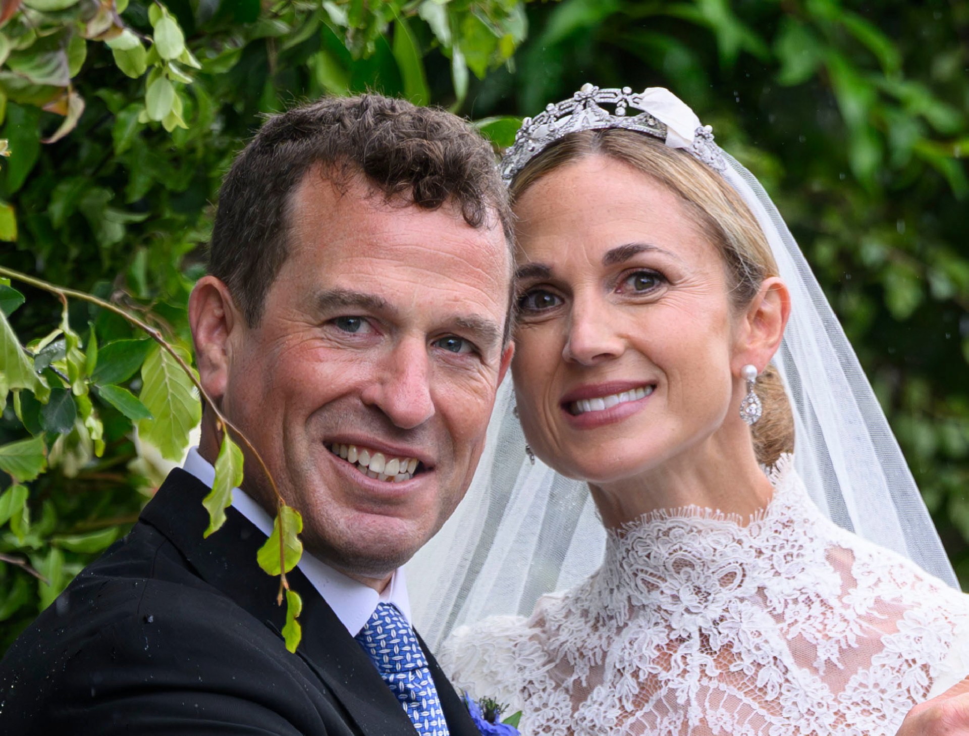Peter Phillips y Harriet Sperling, recién casados.