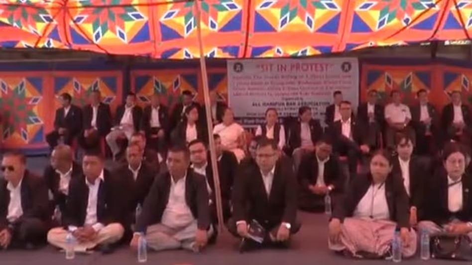 Lawyers protest in Manipur's Imphal over Tronglaobi, Ukhrul civilian killings Lawyers protest in Manipur's Imphal over Tronglaobi, Ukhrul civilian killings