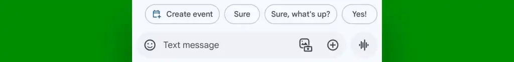 Android Messages: Create event