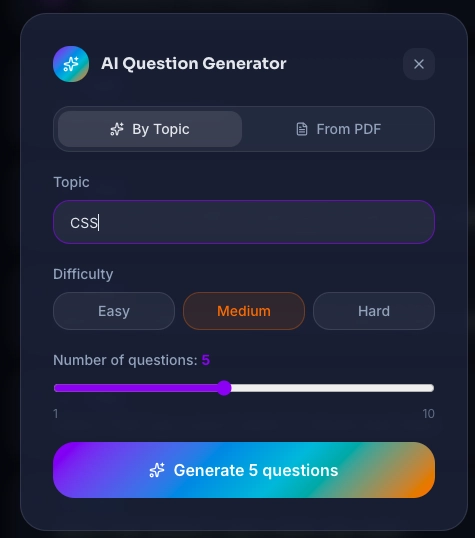 AI Questions Generator