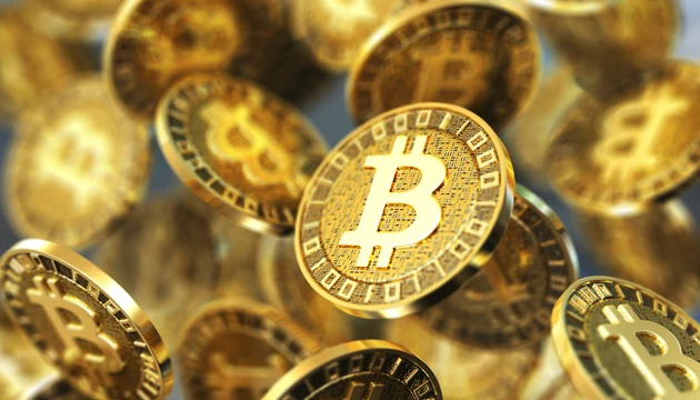 The New Gold. Bitcoin Concept