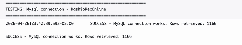 output log