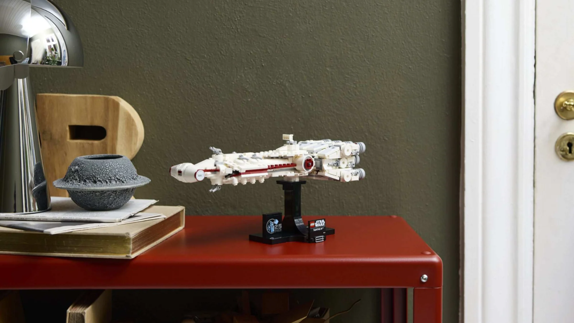 the Lego Star Wars Home One Starcruiser