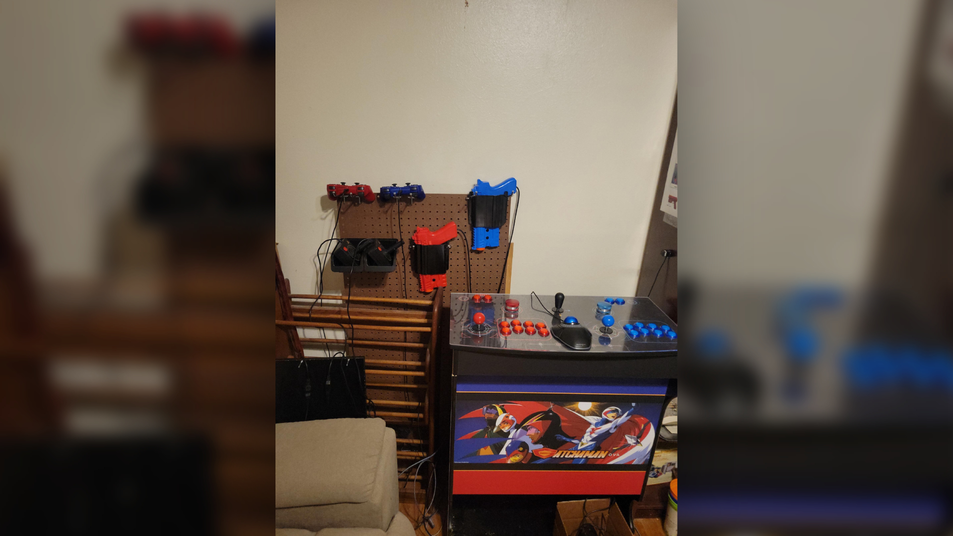 A home arcade setup