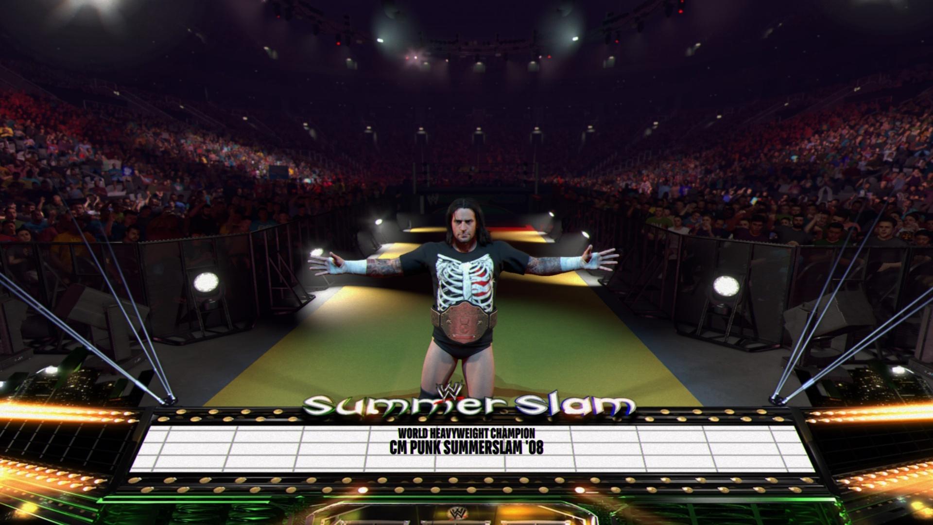 WWE 2K26 gameplay screenshot highlighting wrestler character and environment