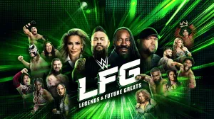 Natalya, Kevin Owens, Booker T and Bubba Ray Dudley are featured on the WWE LFG Season 3 poster. Photo courtesy of A&E