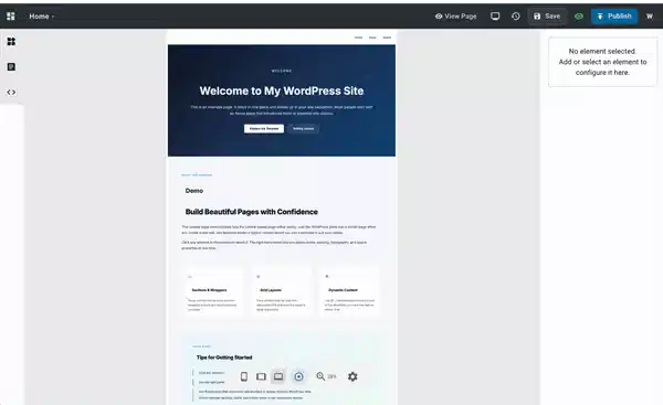 WP Next Editor pan and scroll mode