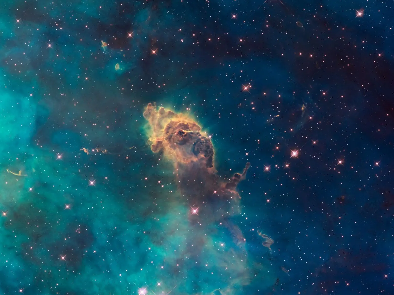 36 年在轨观测:哈勃望远镜新图聚焦三叶星云,距地球约 5200 光年 Picture 1