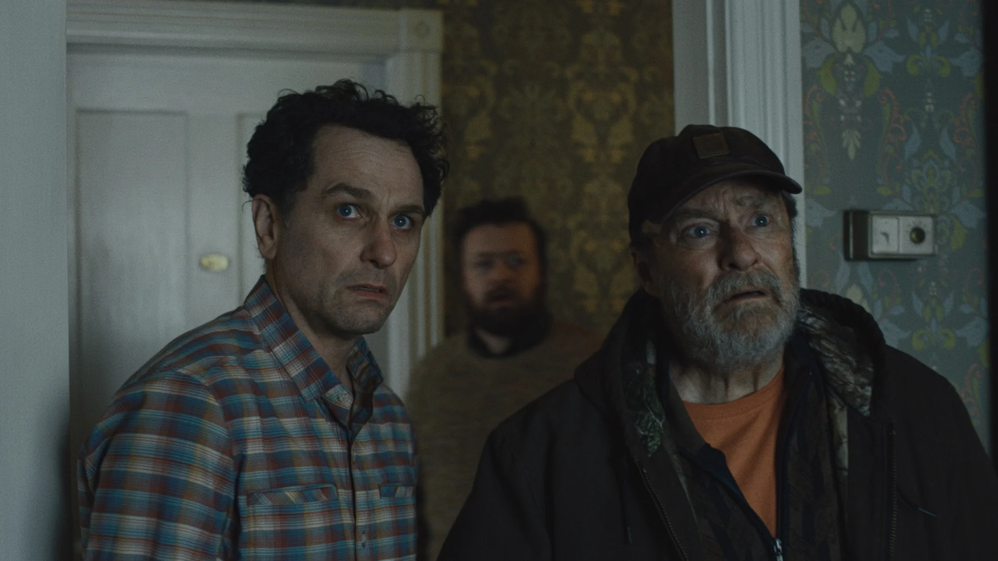 Matthew Rhys and Stephen Root in "Widow's Bay."