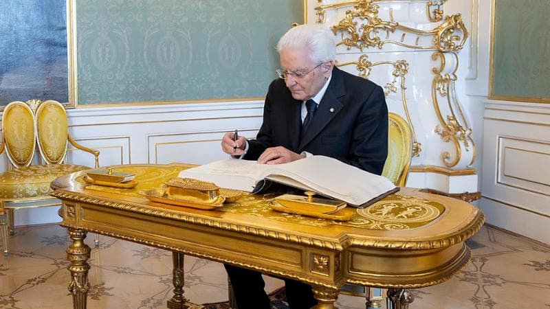 <p>Il presidente della Repubblica Sergio Mattarella</p>
