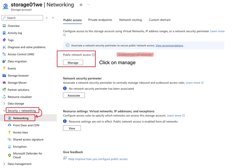 Enabling a public network