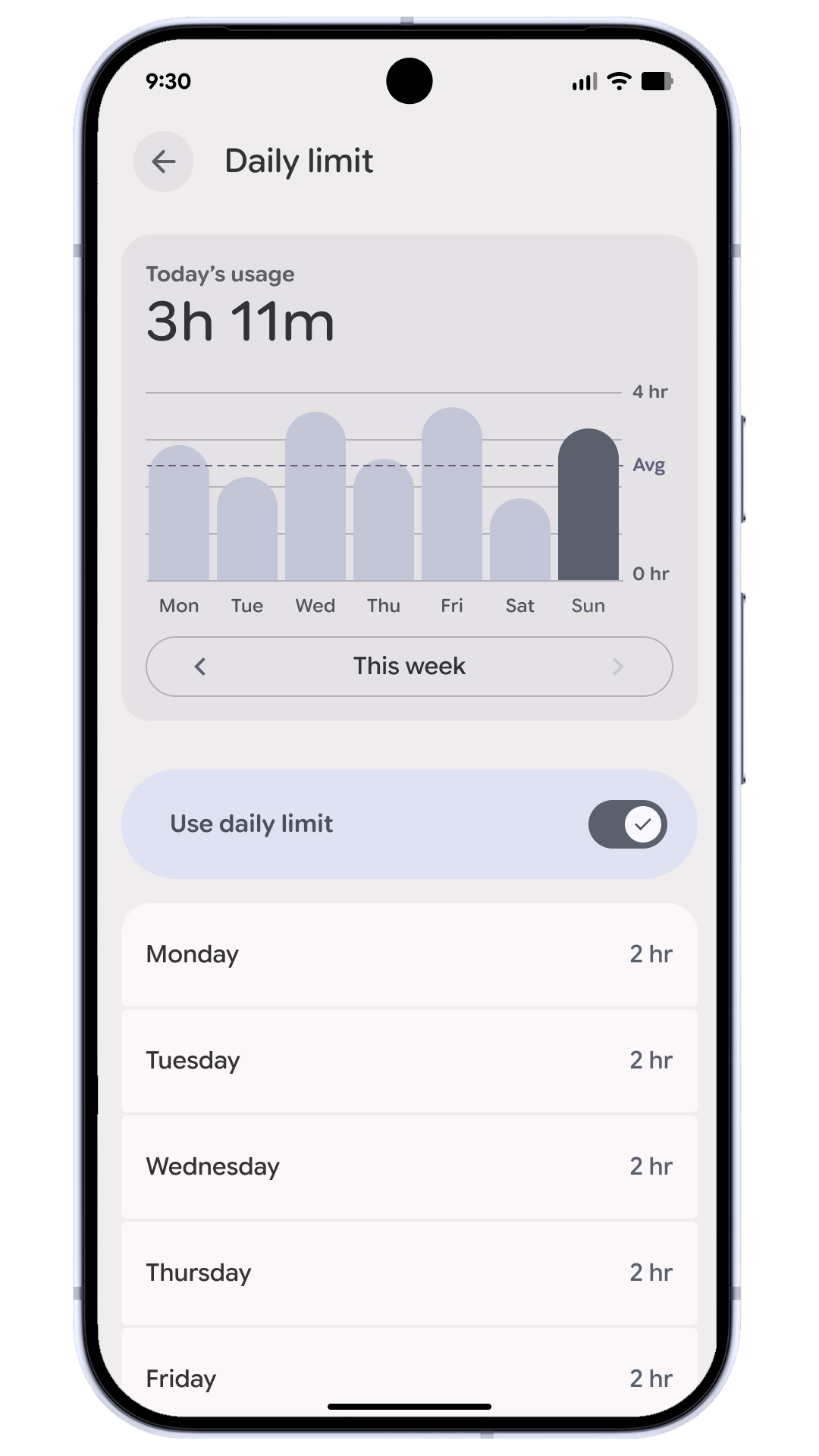 Parental controls ‘daily limit’ for screentime