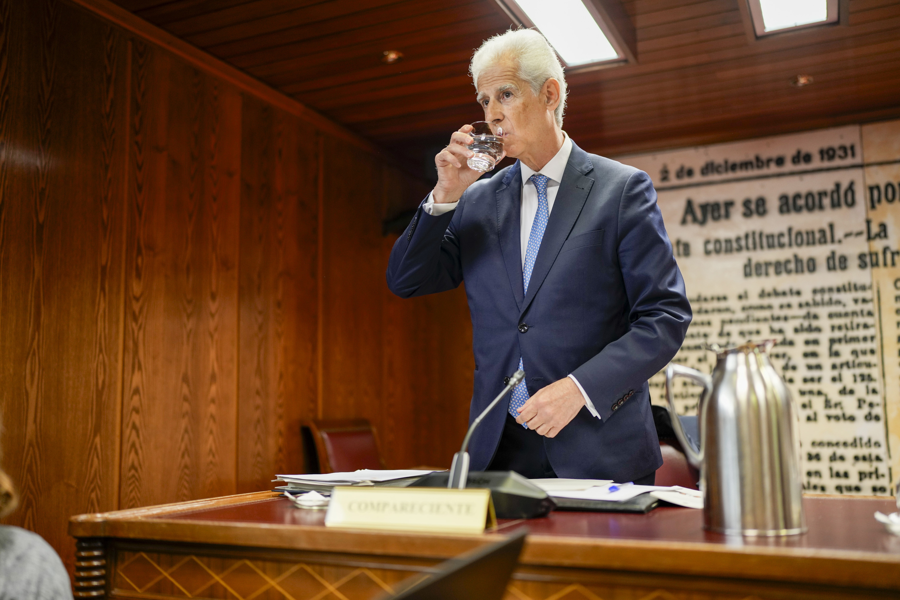 El vicepresidente de la Sepi, Bartolom� Lora, este mi�rcoles en el Senado.