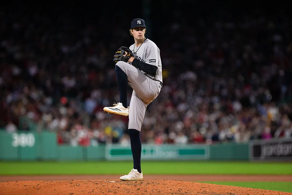 BOSTON, MA - APRIL 23: Cam Schlittler #31 of the New York Yankees pitches during the game between the New York Yankees and the Boston Red Sox at Fenway Park on Thursday, April 23, 2026 in Boston, Massachusetts. (Photo by Joe Sullivan/MLB Photos via Getty Images)
