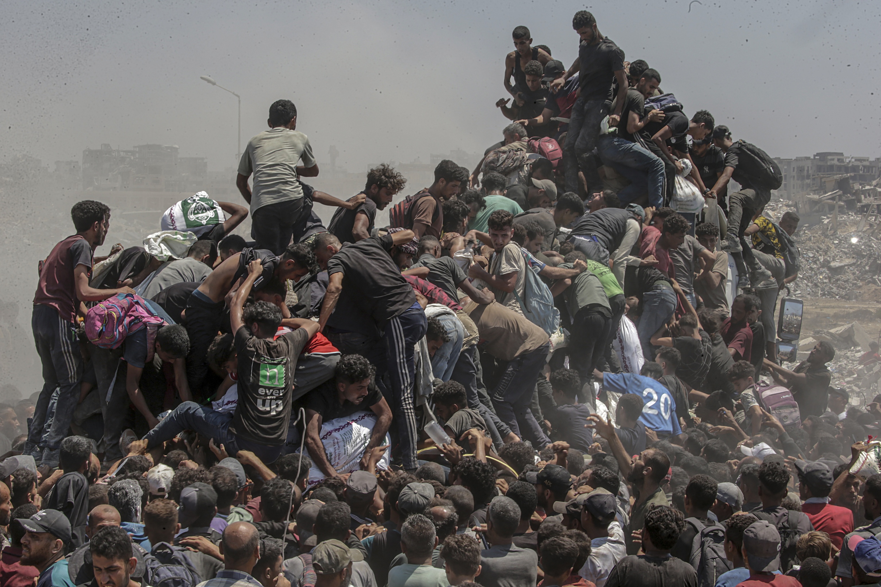 Emergencia de ayuda en Gaza.