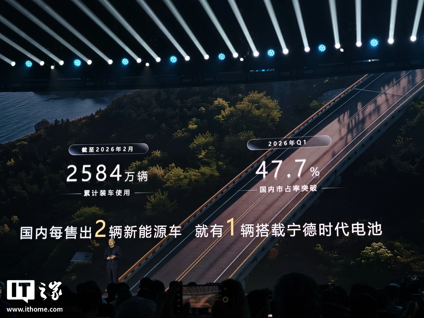 截至 2026 年 2 月,搭载宁德时代动力电池的新能源车已突破 2580 万辆