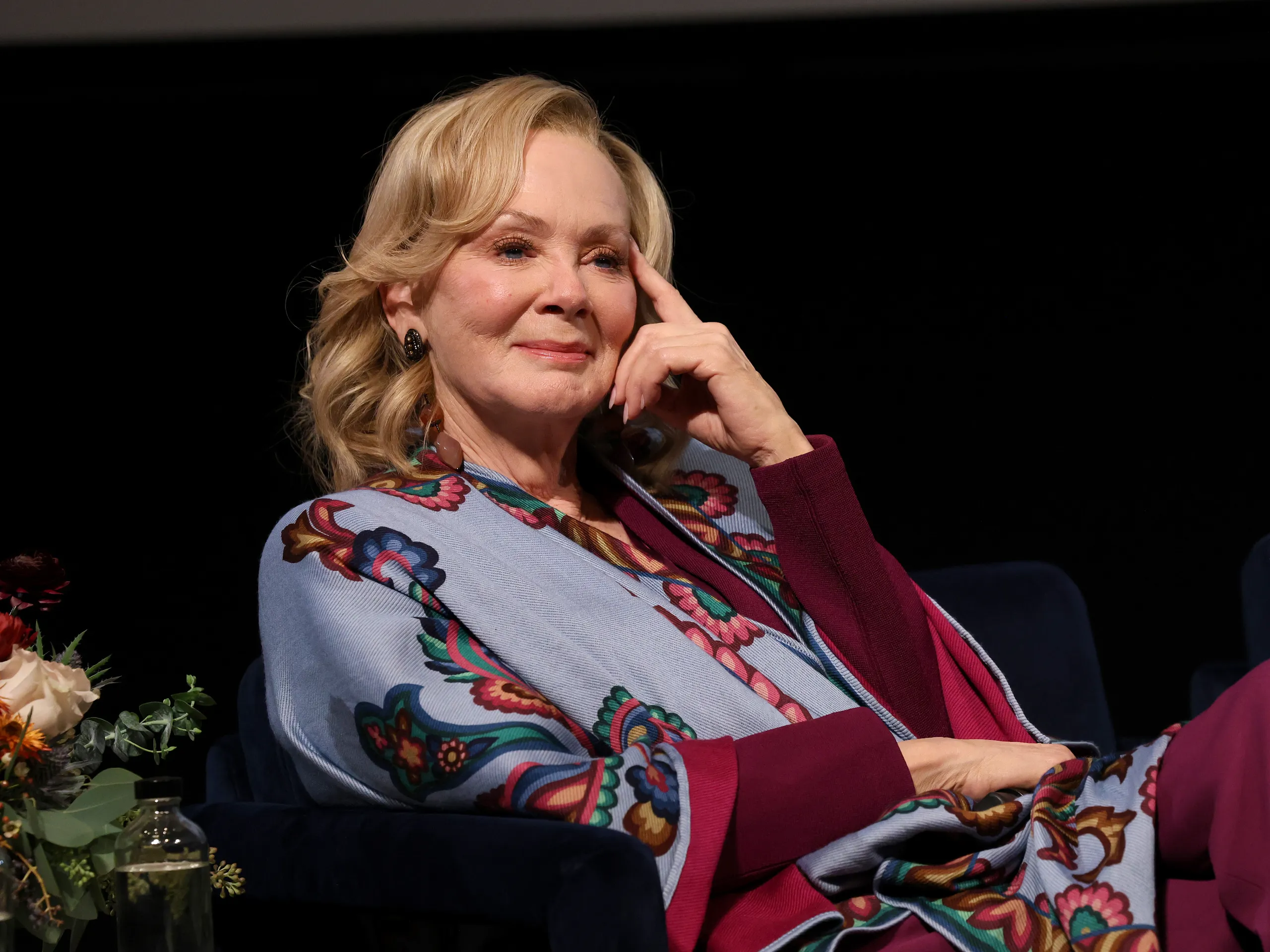 Image may contain Jean Smart Adult Person Face Head Photography Portrait Blonde Hair People and Formal Wear