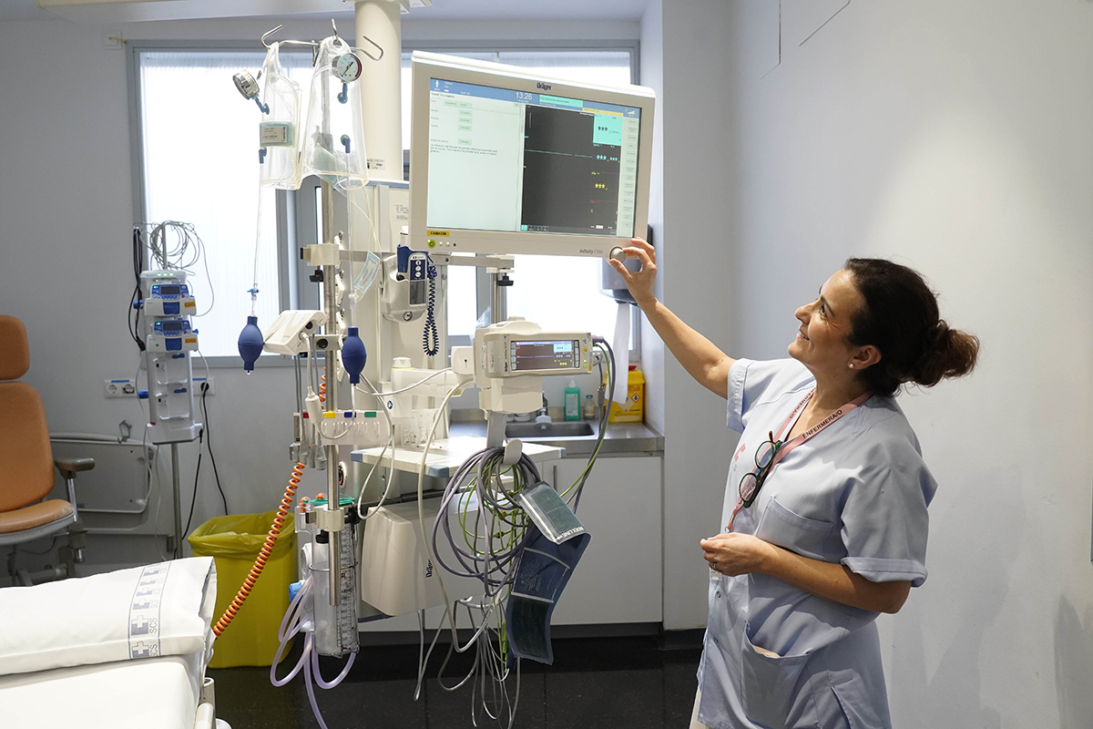 Nuria Lavid, enfermera del Hospital Universitario de Valdecilla (Santander).