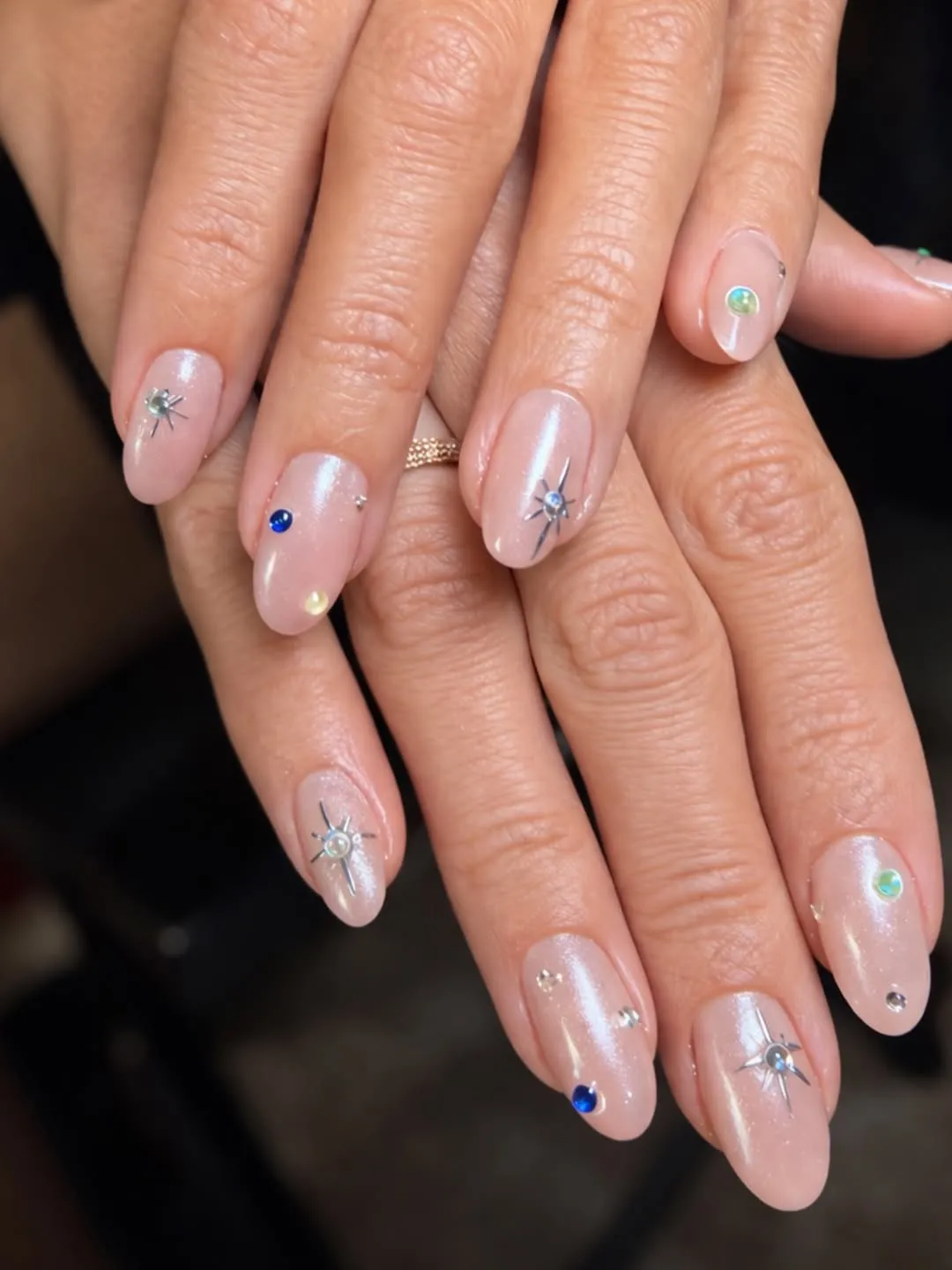 Soft chrome nails Becky G by Kim Truong