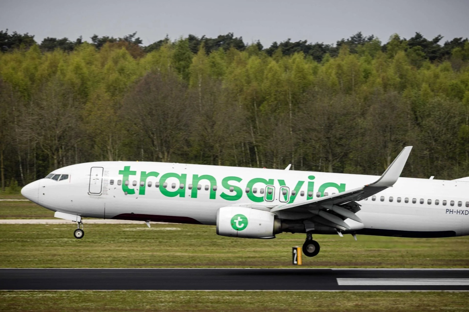 Un avi�n de Transavia.