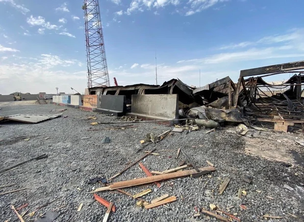 Aftermath of the Iranian drone attack in Kuwait 