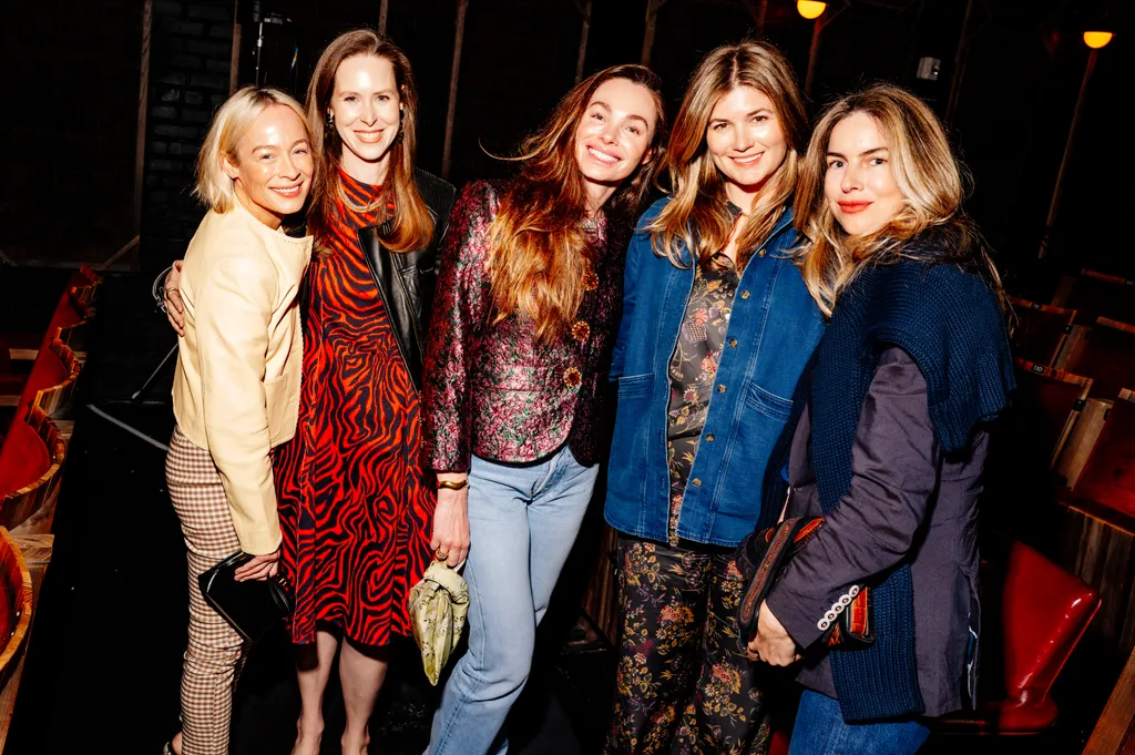 Image may contain Cristina Piaget Alexandra Tydings Sophie Hunter Adult Person Clothing Coat Jacket Jeans and Pants