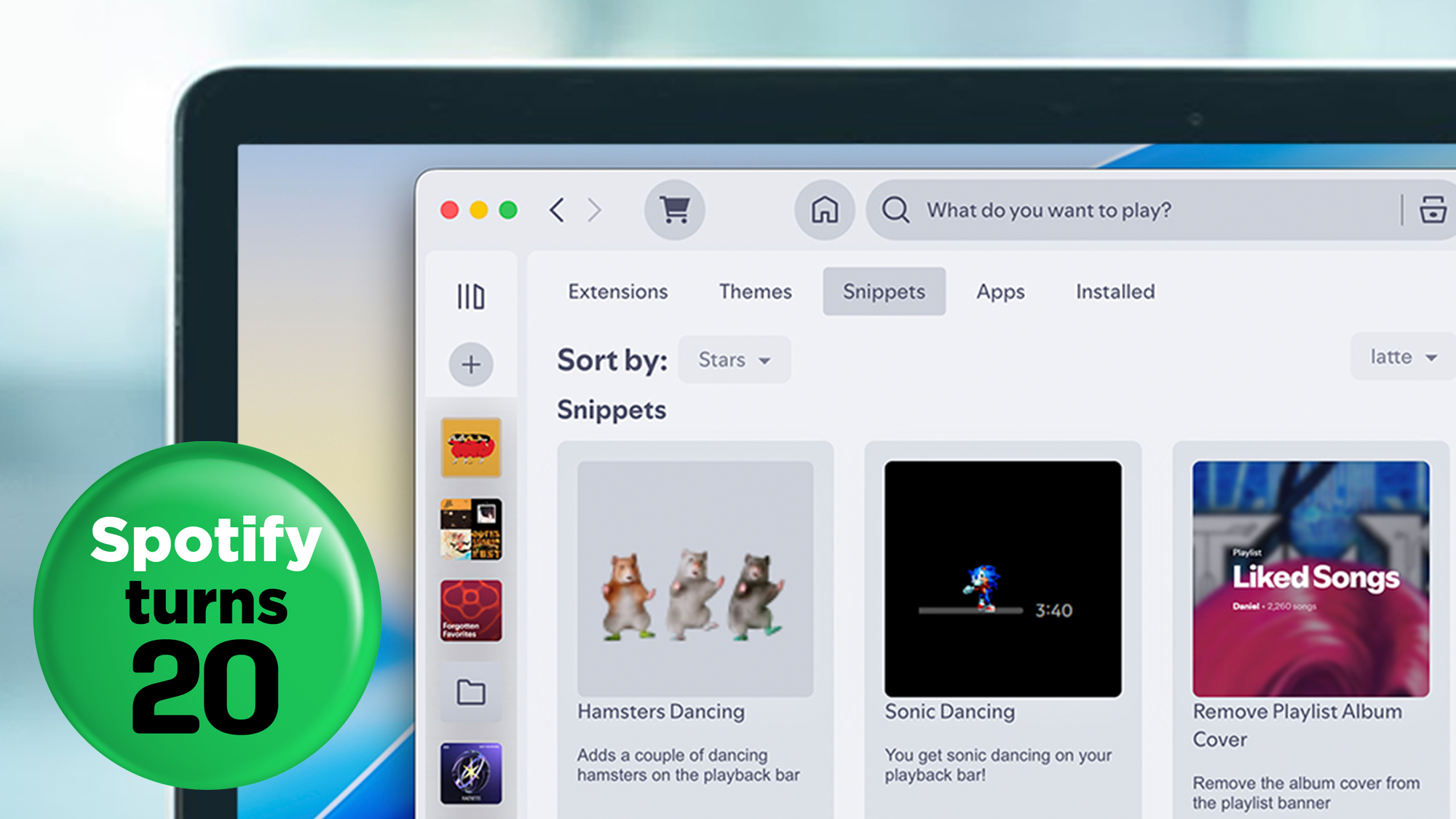 A laptop screen showing Spiceitfy for Spotify