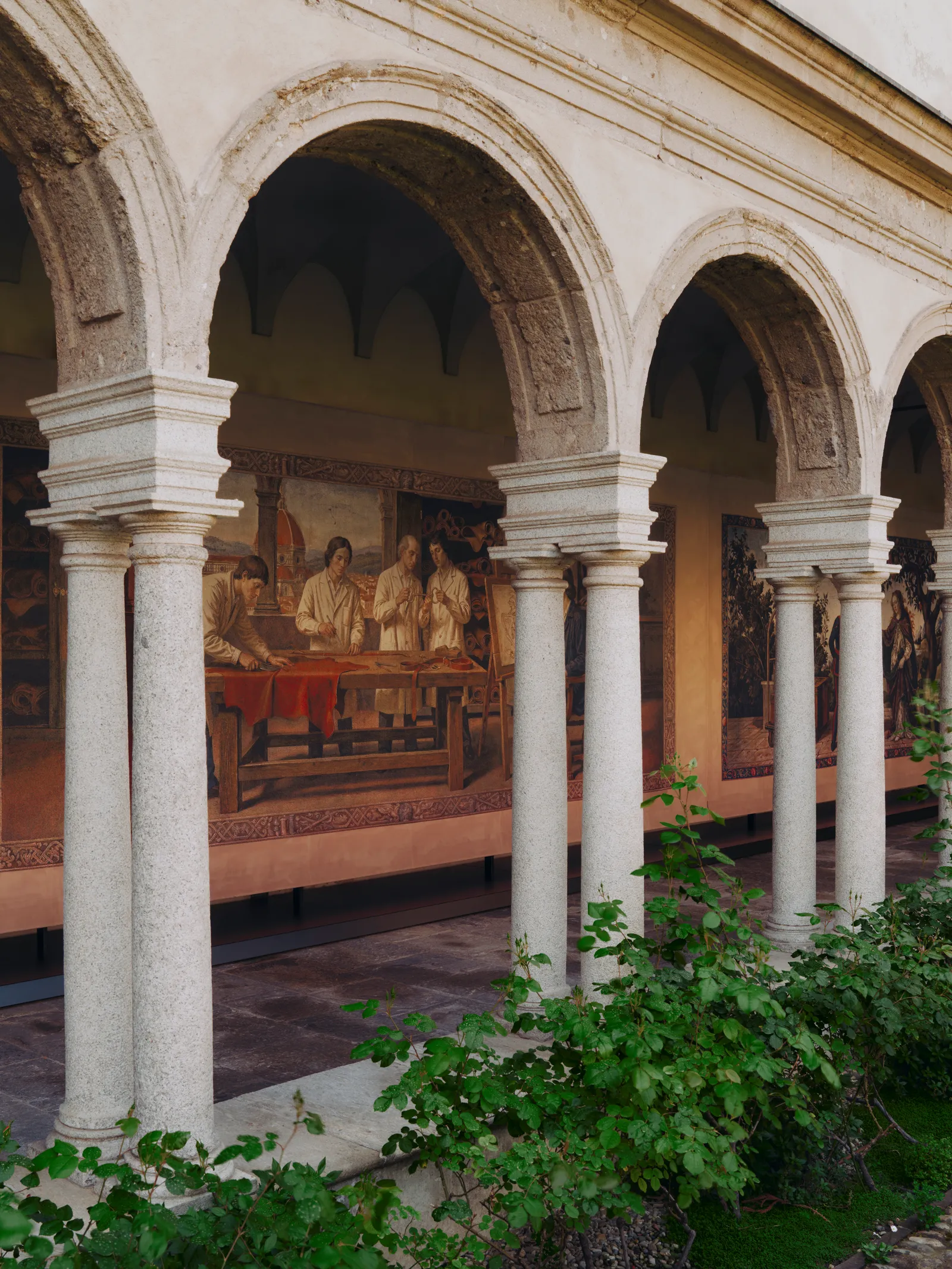 Image may contain Arch Architecture Building House Housing Portico Person and Villa