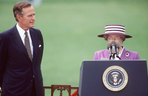 Queen And President Bush 